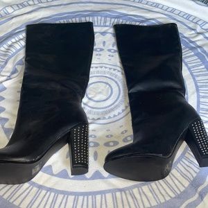 Womens Tall Black Boots Size 9